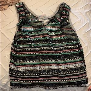 NWT Endless Rose beaded tank